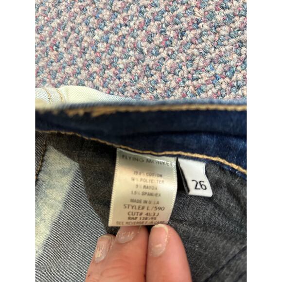 Flying Monkey Two Tone Skinny Jean 26 - Picture 5 of 6